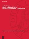 book: Über Lösung und Hydratation des Anhydrits