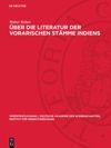 book: Über die Literatur der vorarischen Stämme Indiens