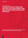 book: Phänologische Tabellen 1951–1953 aus dem Gebiet der Deutschen Demokratischen Republik