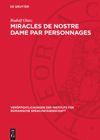 book: Miracles de Nostre Dame par personnages