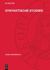 book: Syntaktische Studien