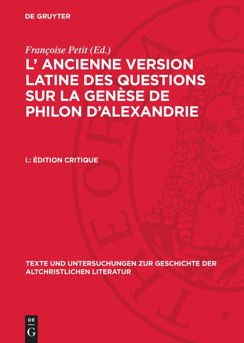 book: I. Édition Critique