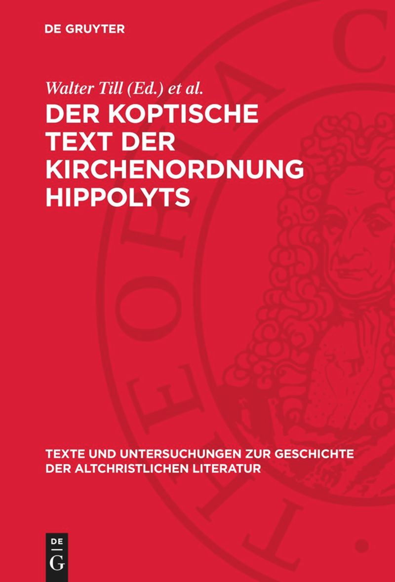 book: Der koptische Text der Kirchenordnung Hippolyts