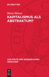 book: Kapitalismus als Abstraktum?