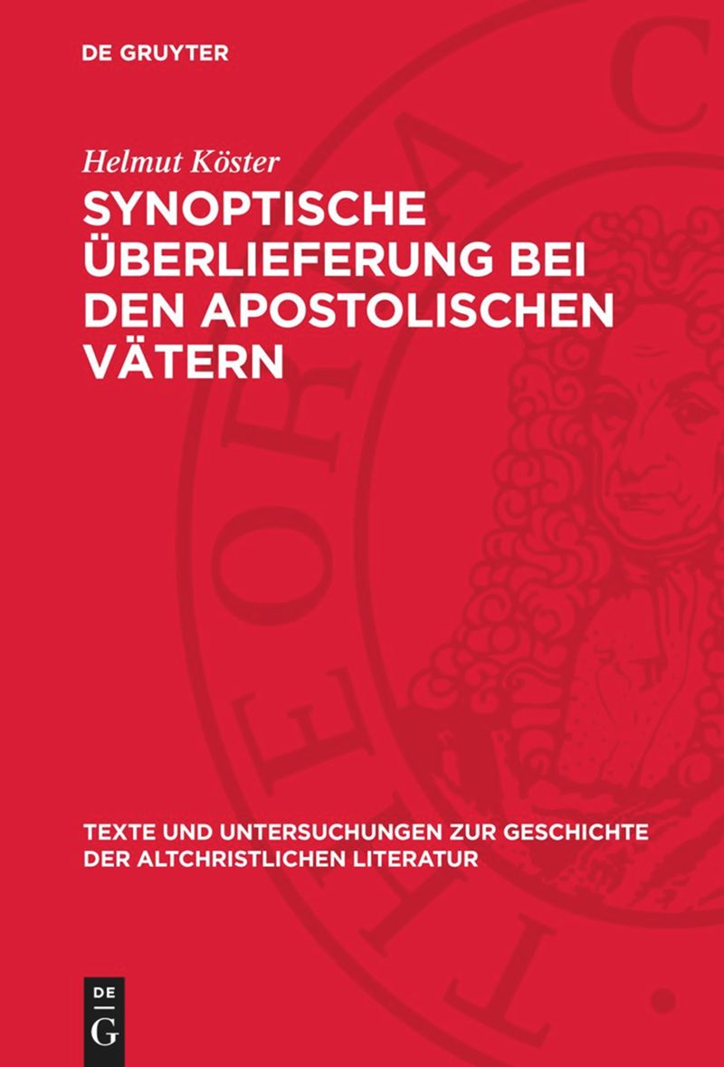 book: Synoptische Überlieferung bei den apostolischen Vätern