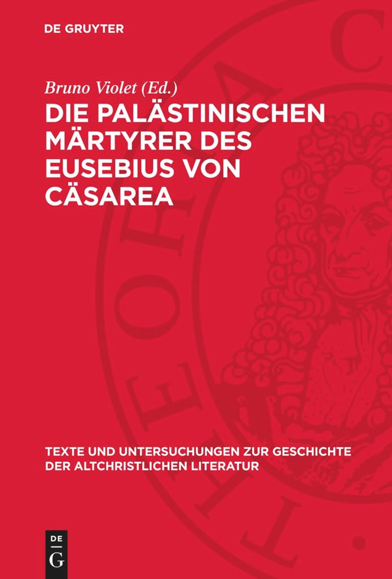 book: Die palästinischen Märtyrer des Eusebius von Cäsarea