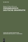 book: Frühneuhochdeutsche Grammatik