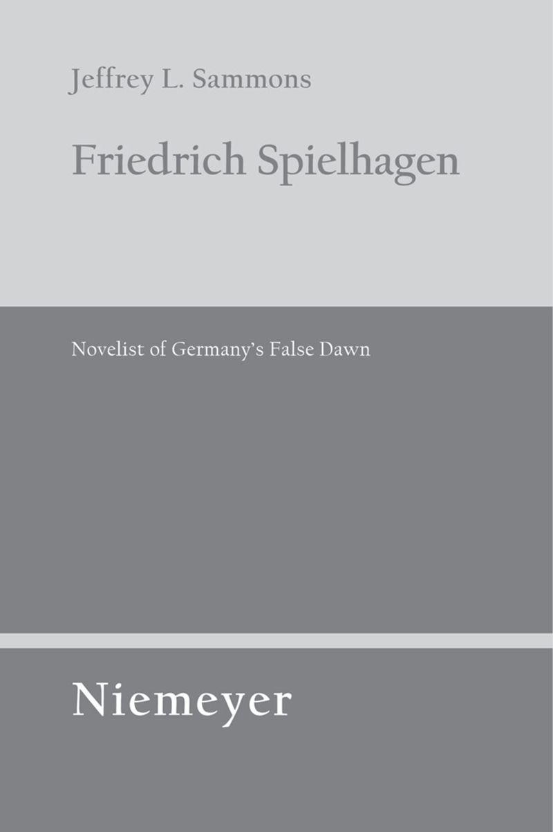 book: Friedrich Spielhagen