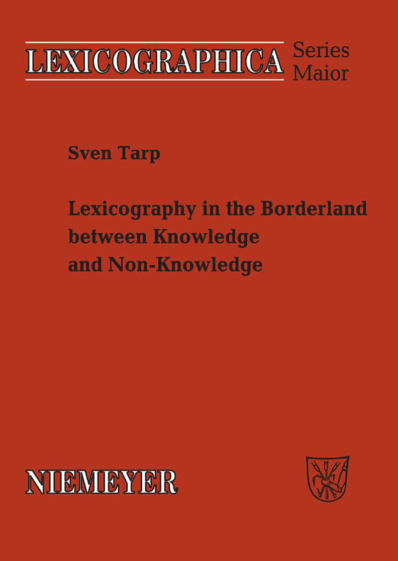 book: Lexicography in the Borderland between Knowledge and Non-Knowledge