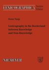 book: Lexicography in the Borderland between Knowledge and Non-Knowledge