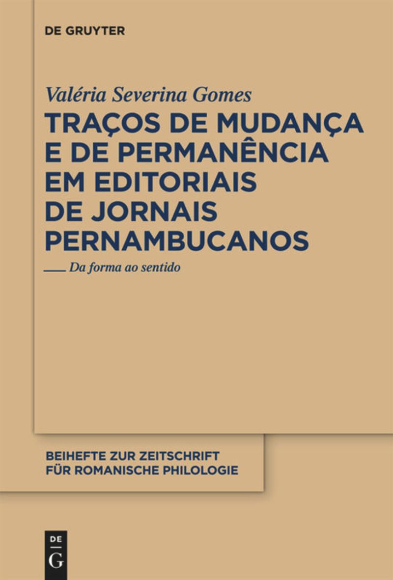 book: Traços de mudança e de permanência em editoriais de jornais pernambucanos