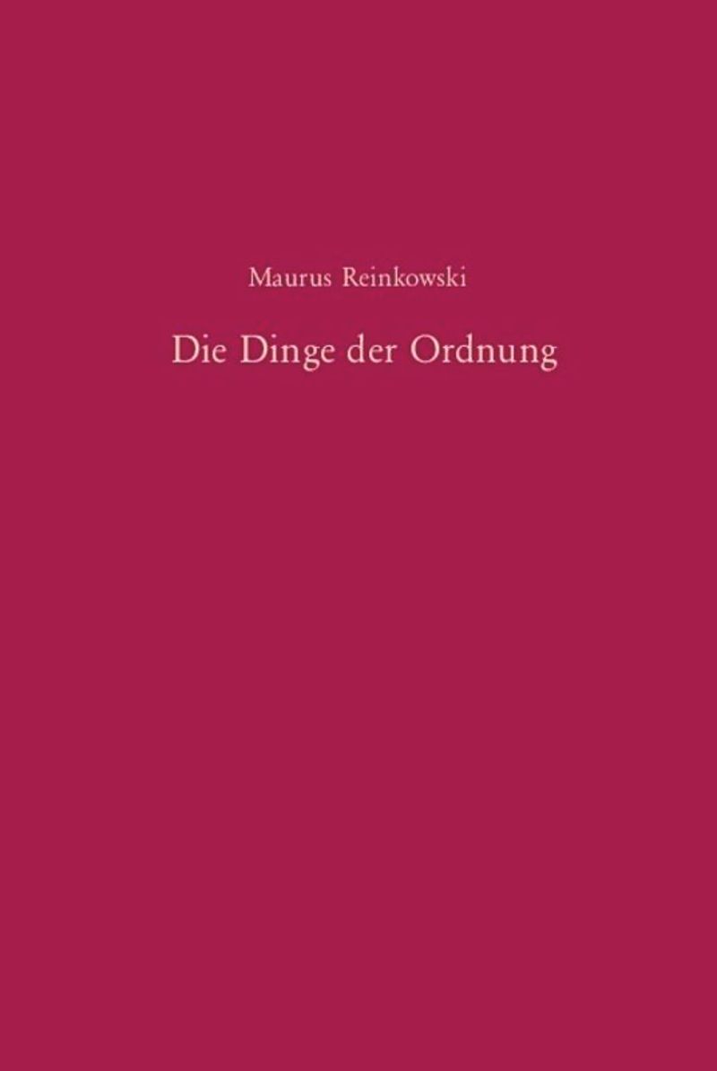 book: Die Dinge der Ordnung