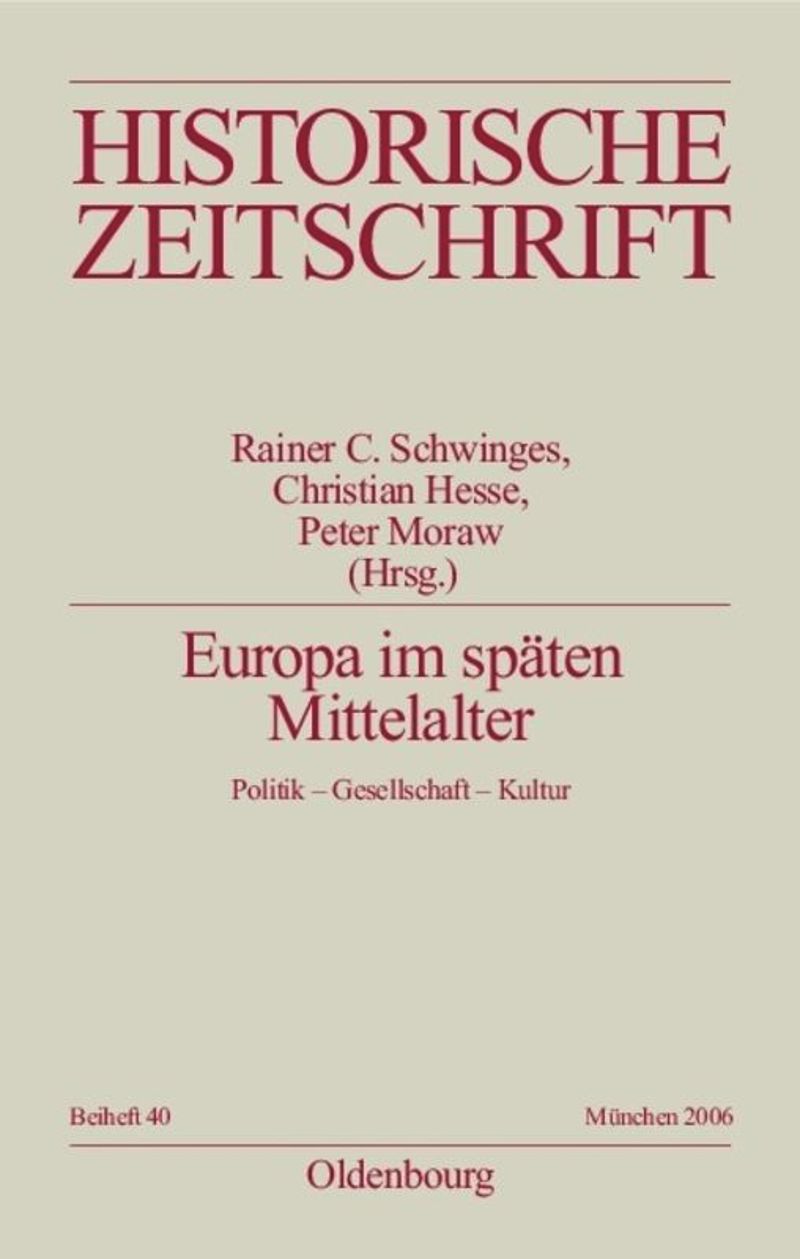 book: Europa im späten Mittelalter