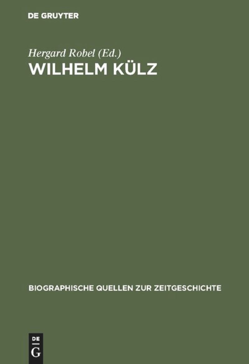 book: Wilhelm Külz