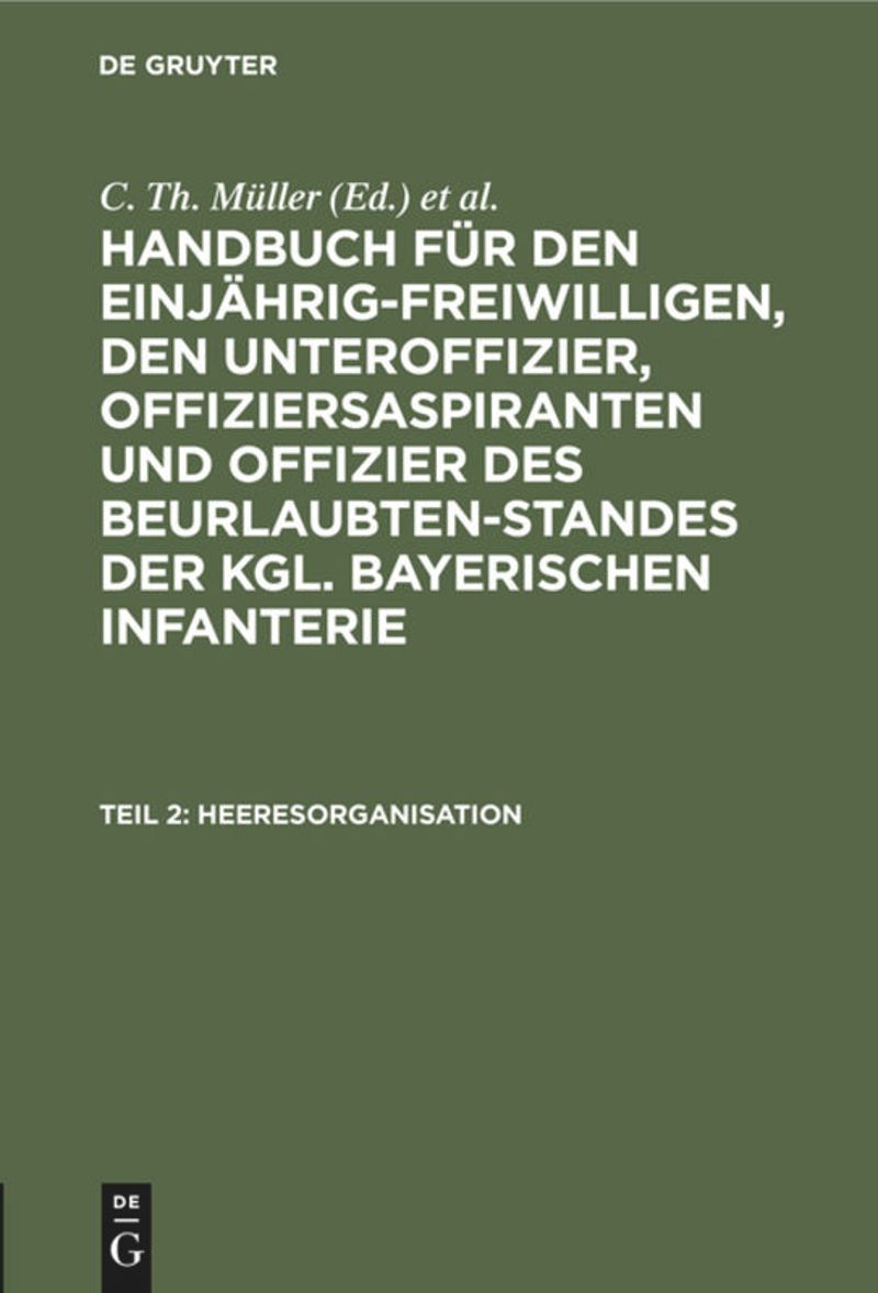 book: Teil 2 Heeresorganisation