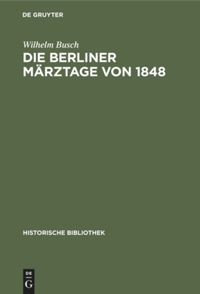 book: Die Berliner Märztage von 1848