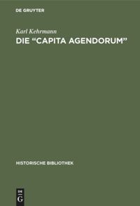 book: Die “Capita agendorum”