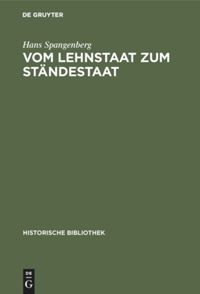 book: Vom Lehnstaat zum Ständestaat
