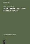 book: Vom Lehnstaat zum Ständestaat