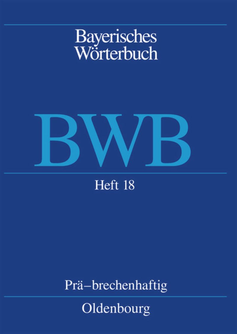 book: Band 3/Heft 18 Prä – brechenhaftig