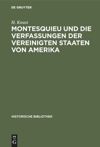 book: Montesquieu und die Verfassungen der Vereinigten Staaten von Amerika