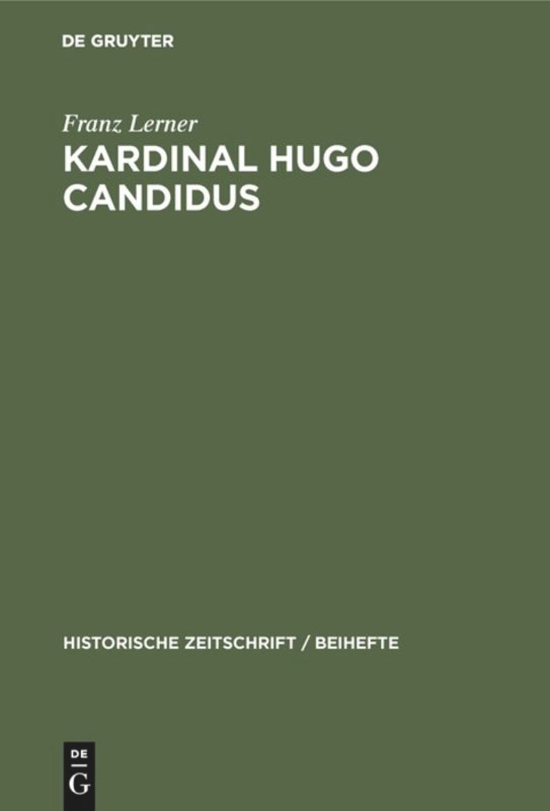 book: Kardinal Hugo Candidus