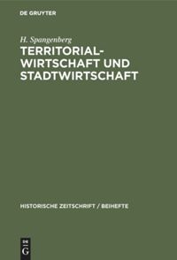 book: Territorial-Wirtschaft und Stadtwirtschaft