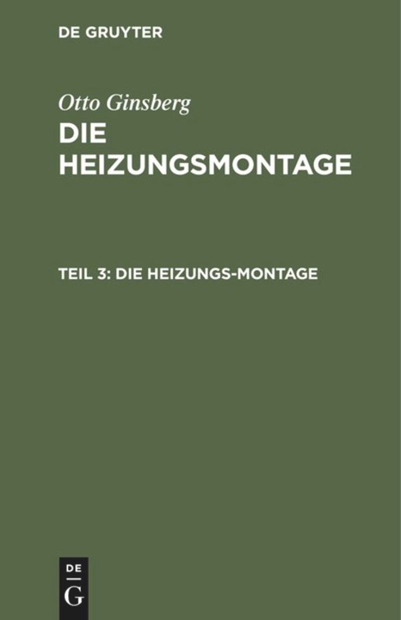 book: Teil 3 Die Heizungs-Montage