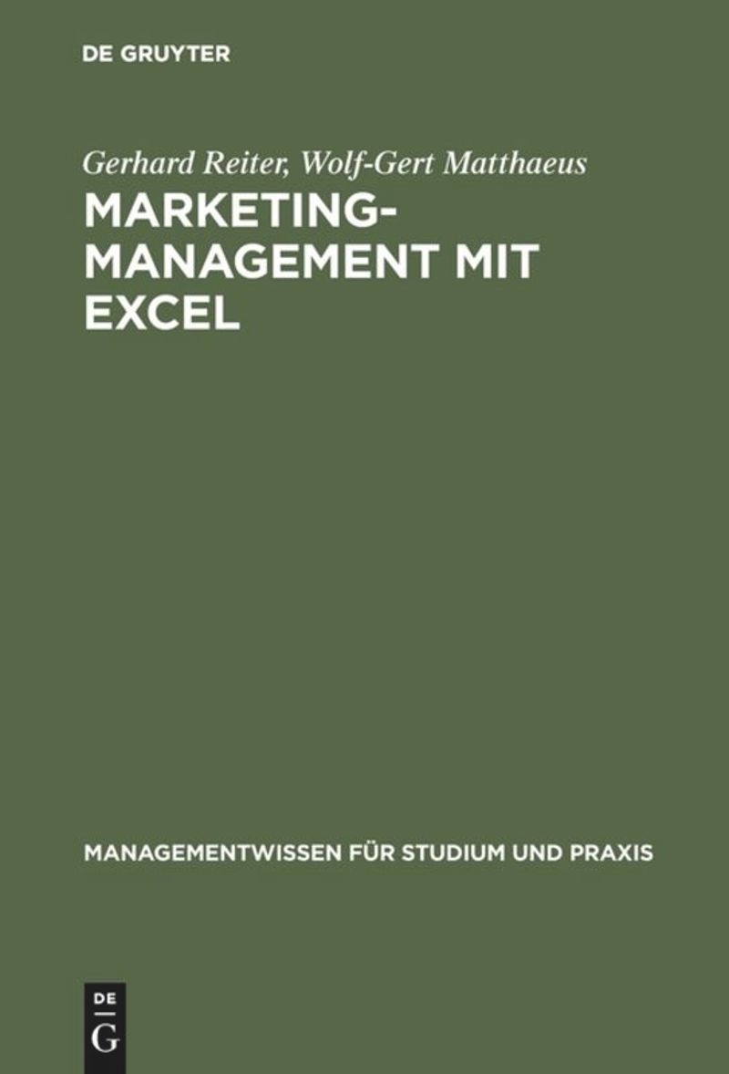 book: Marketing-Management mit EXCEL
