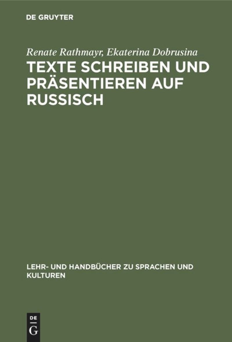 book: Texte schreiben und präsentieren auf Russisch