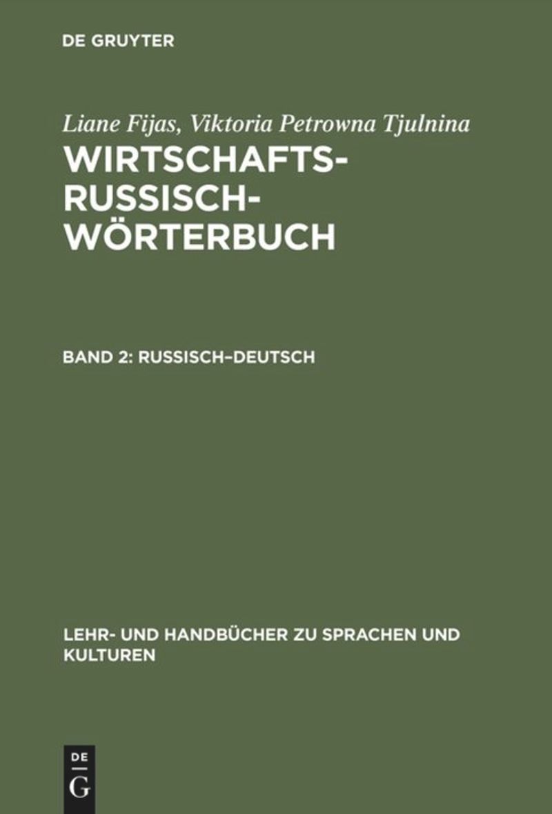 book: Band 2 Russisch–Deutsch