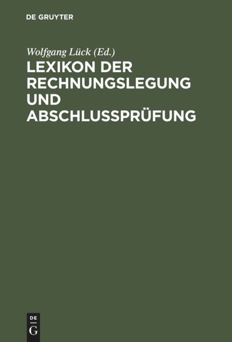 book: Lexikon der Rechnungslegung und Abschlußprüfung