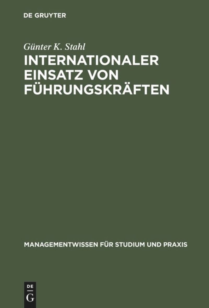 book: Internationaler Einsatz von Führungskräften