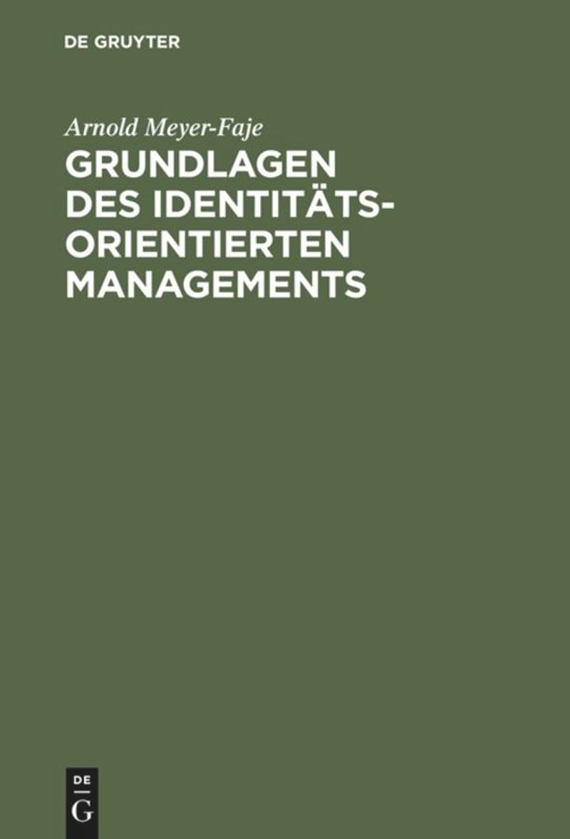 book: Grundlagen des Identitätsorientierten Managements