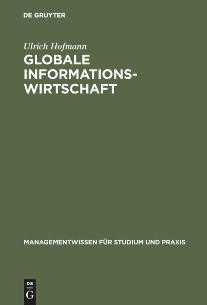 book: Globale Informationswirtschaft