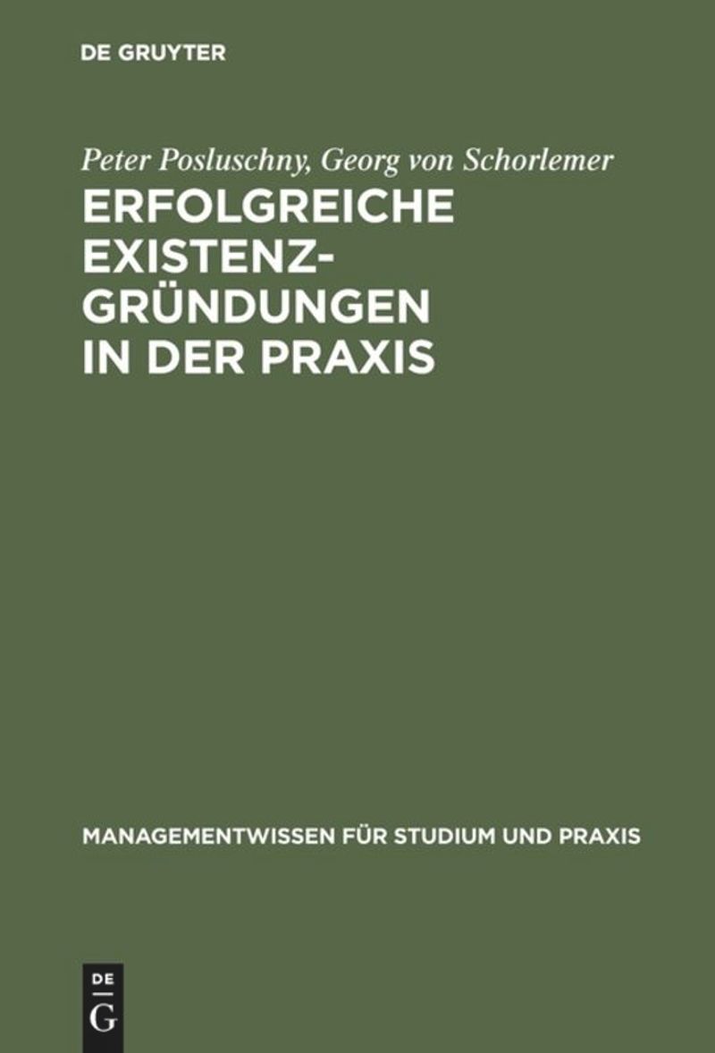 book: Erfolgreiche Existenzgründungen in der Praxis