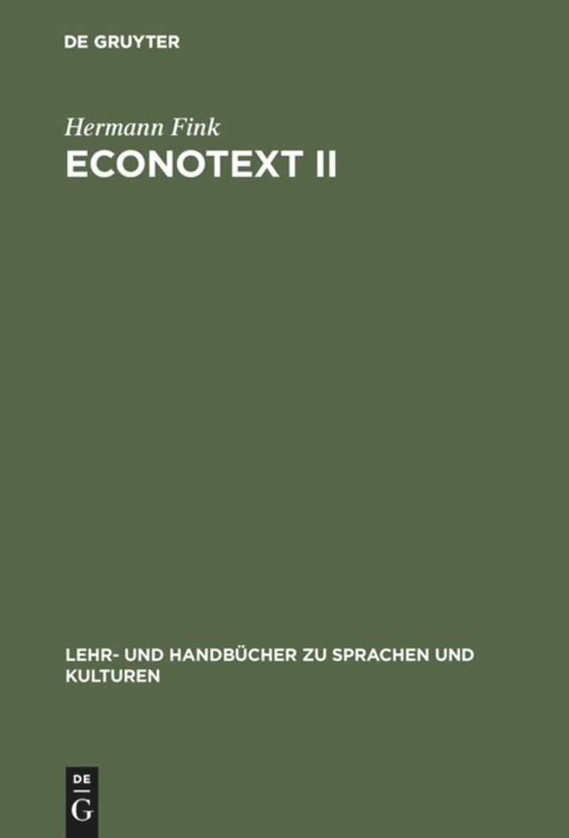book: Econotext II