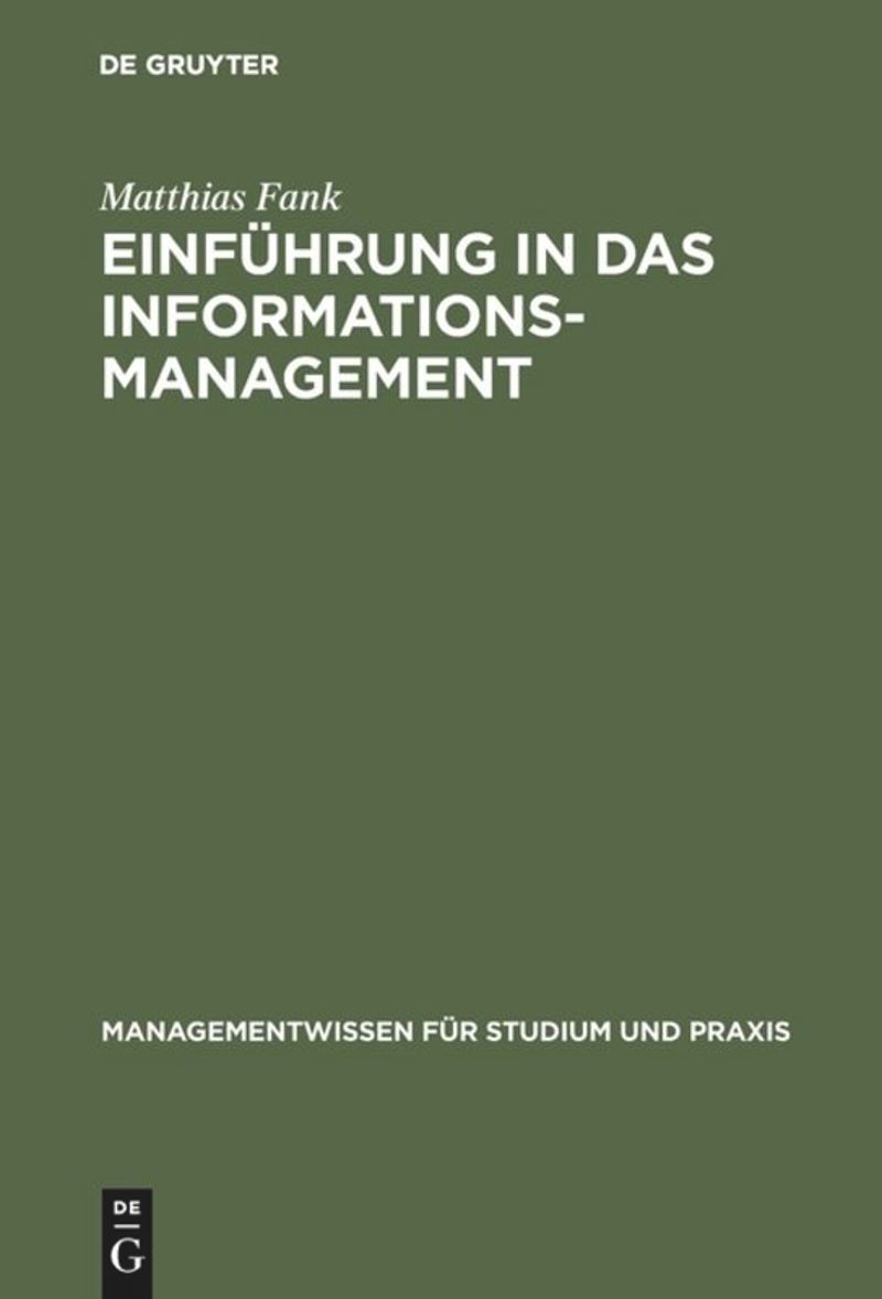 book: Einführung in das Informationsmanagement