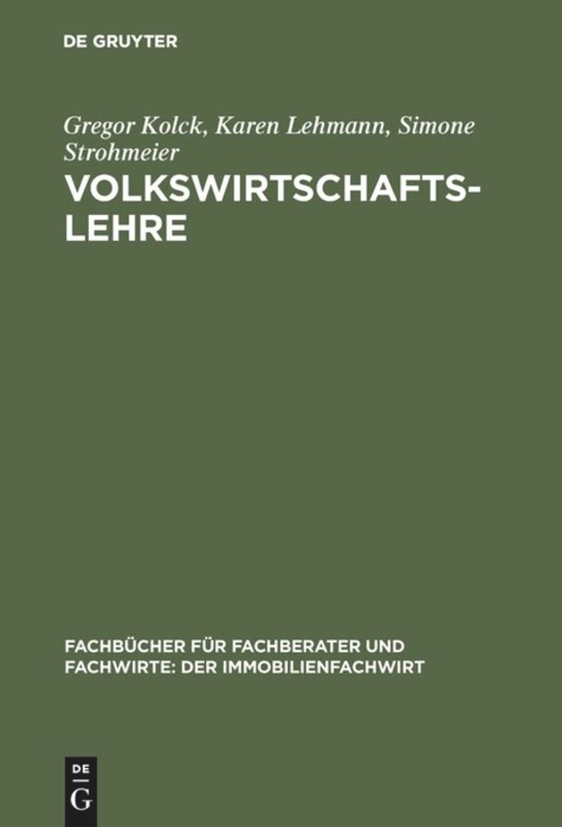 book: Volkswirtschaftslehre