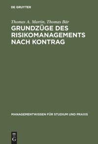 book: Grundzüge des Risikomanagements nach KonTraG