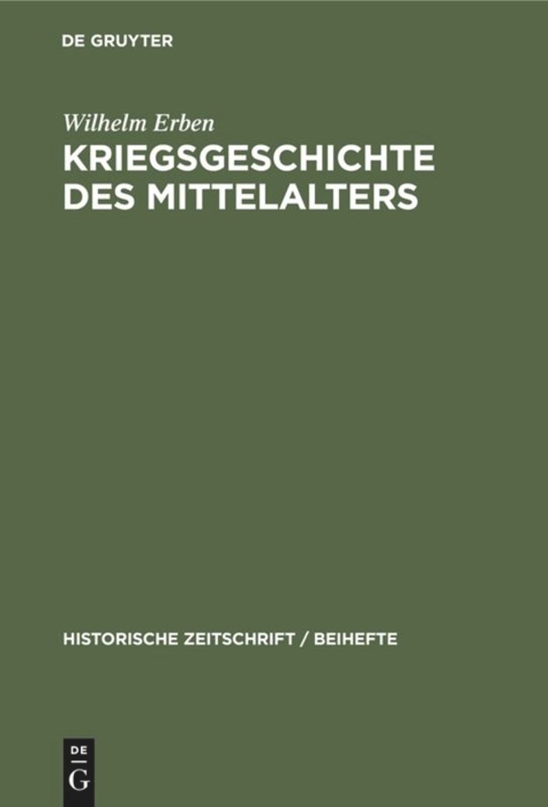 book: Kriegsgeschichte des Mittelalters