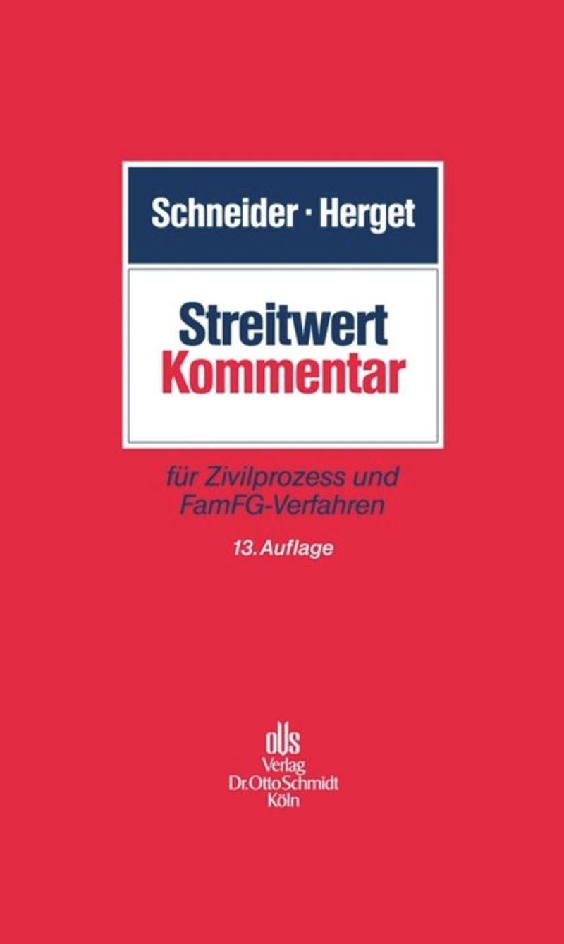 book: Streitwert-Kommentar