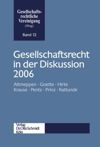 book: Gesellschaftsrecht in der Diskussion 2006