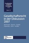 book: Gesellschaftsrecht in der Diskussion 2007