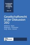 book: Gesellschaftsrecht in der Diskussion 2012