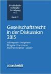 book: Gesellschaftsrecht in der Diskussion 2015