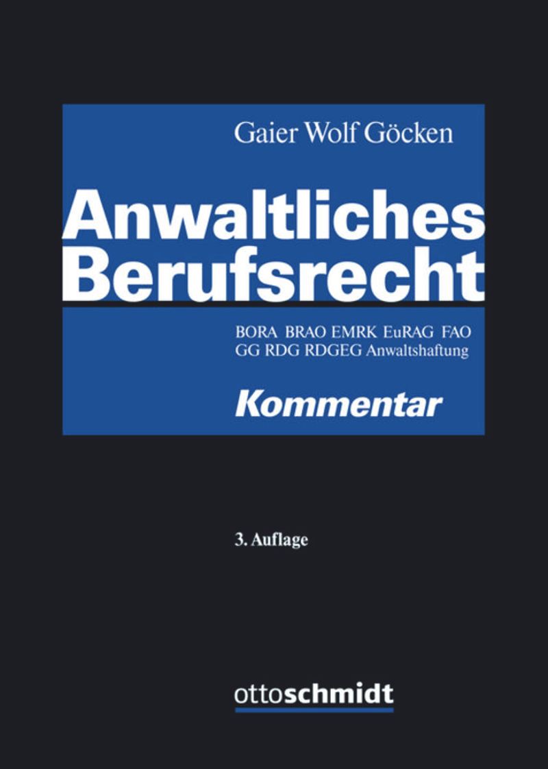 book: Anwaltliches Berufsrecht