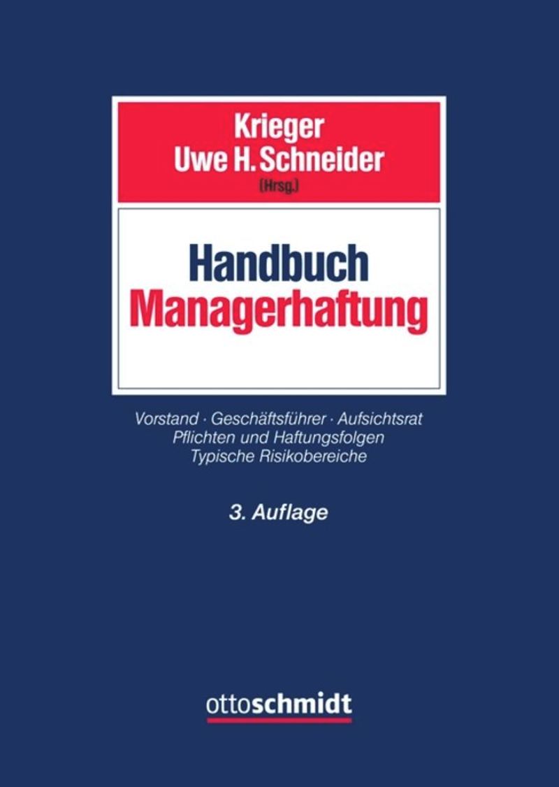 book: Handbuch Managerhaftung