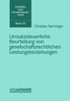 book: Umsatzsteuerliche Beurteilung von gesellschaftsrechtlichen Leistungsbeziehungen