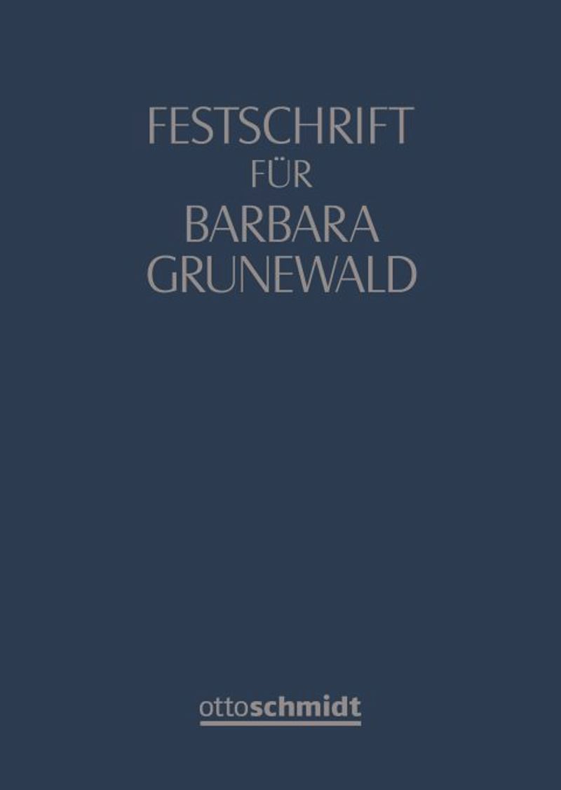 book: Festschrift für Barbara Grunewald